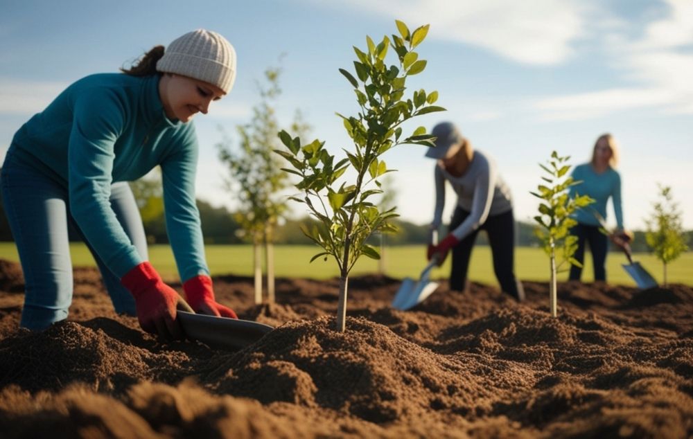 A large tree representing trees planted through Rooted